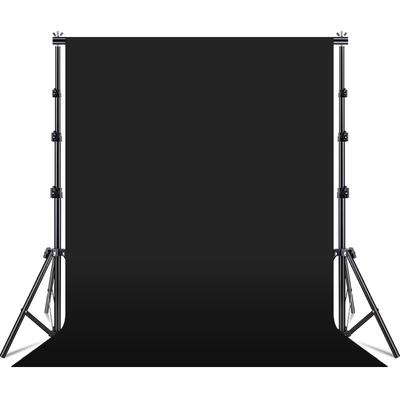 LATZZ 3x2m Schwarzer Fotografie-Hintergrundstoff