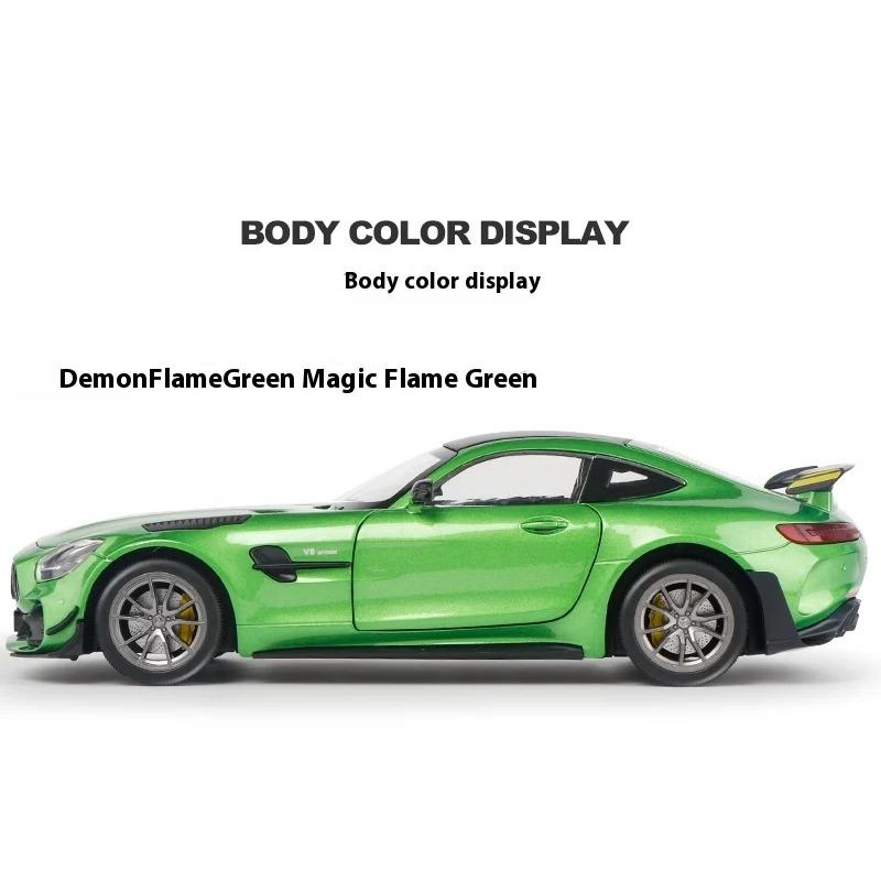 1/18 BENZ AMG GTR  Alloy Car Model Toy, Realistic Lights & Sounds, Kids Racing Enthusiast's Dream Collectible