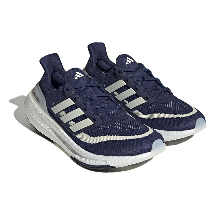 adidas UltraBoost Light Dark Blue Cream Unisex Sneakers Black Cream-White Core-Black HP9203