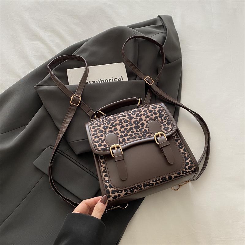 Women S Contrast Color Casual Fashion Small Shoulder Backpack