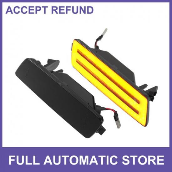 

TWO LED Side Marker Light 1K5 945 071A for Volkswagen Black Lens Amber LED Light