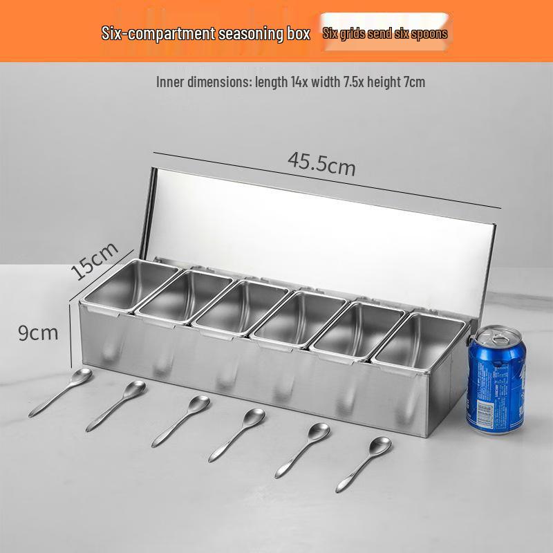 777 Stainless Steel Covered Seasoning and Storage Box