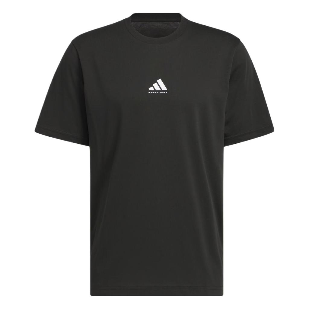 Adidas Comfortable Versatile Fashion Soft Short Sleeve T-Shirt Men Tops Black JN4711