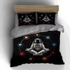 Astronaut planetary meditation Bedding Duvet cover sets Duvet covers Pillowcases gifts (1 * Duvet Cover 2 * Pillowcases, without duvet insert)