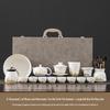 Jialang Chinese Suet Jade White Porcelain Tea Set