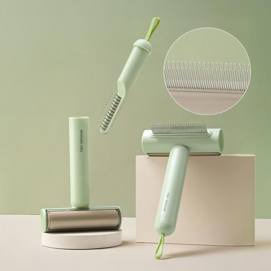 3-In-1 Multi-functional Pet Grooming Brush Dog Cat Hair Remover Roller Hair Detangling Comb Deshedding Dematting Tools Pet Supplies