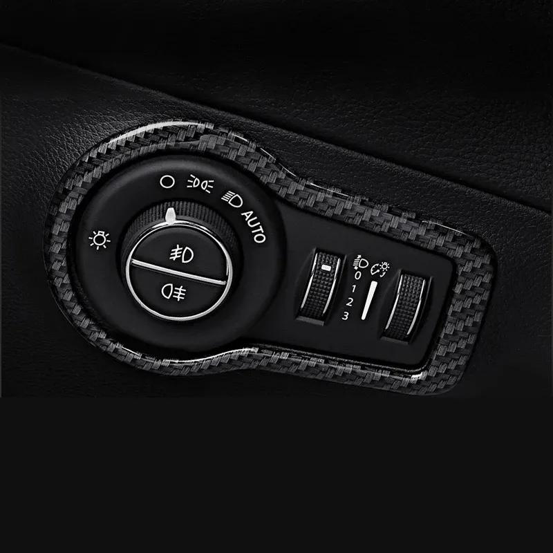 Car Interior Headlight Lamp Switch Button Decoration Cover Trim Stickers For Jeep Compass 2017 2018   Accessories