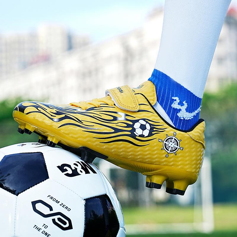 Foreign trade children's football shoes men's and women's sports football shoes broken nails primary school students indoor football game training sho