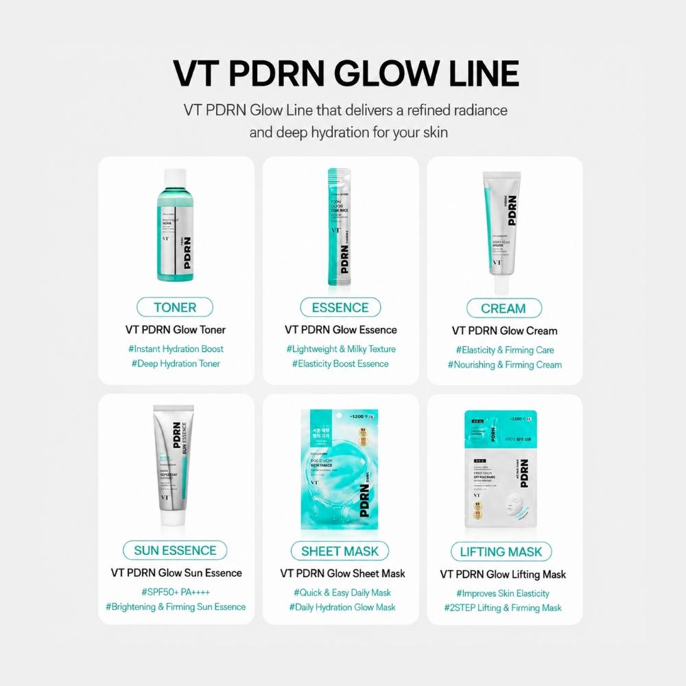 VT COSMETICS PDRN Glow Cream (50ml X 2EA / 1.69 Fl. Oz X 2EA)