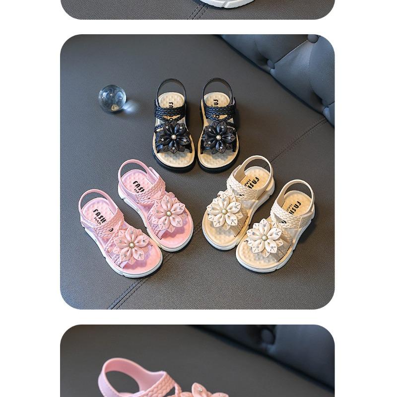 Stylish Open-toe Princess Sandals for Girls, Anti-slip & Soft Sole, All Sizes Available