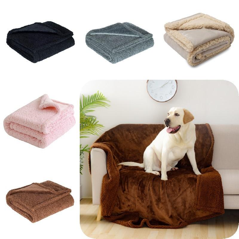 Blanket Waterproof Dog Flannel Liquid Proof Pet Throw For Bed Car Seat Back