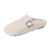 Internet celebrity fairy wind lamb wool white fluffy shoes female outer wear lazy one pedal warm velvet bag head half slippers
