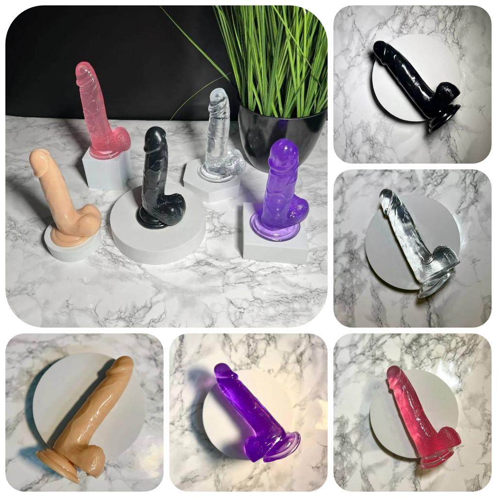 Premium Tpe Crystal Clear Dildo For Women Available In Multiple Sizes And Vibrant Colors For Satisfaction