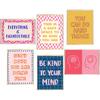 6Pcs Pink Blue Mental Health Wall Art Boho Therapy Office Wall Decor Motivational Psychology Painting Pirational Positive Quotes Poster Prints for