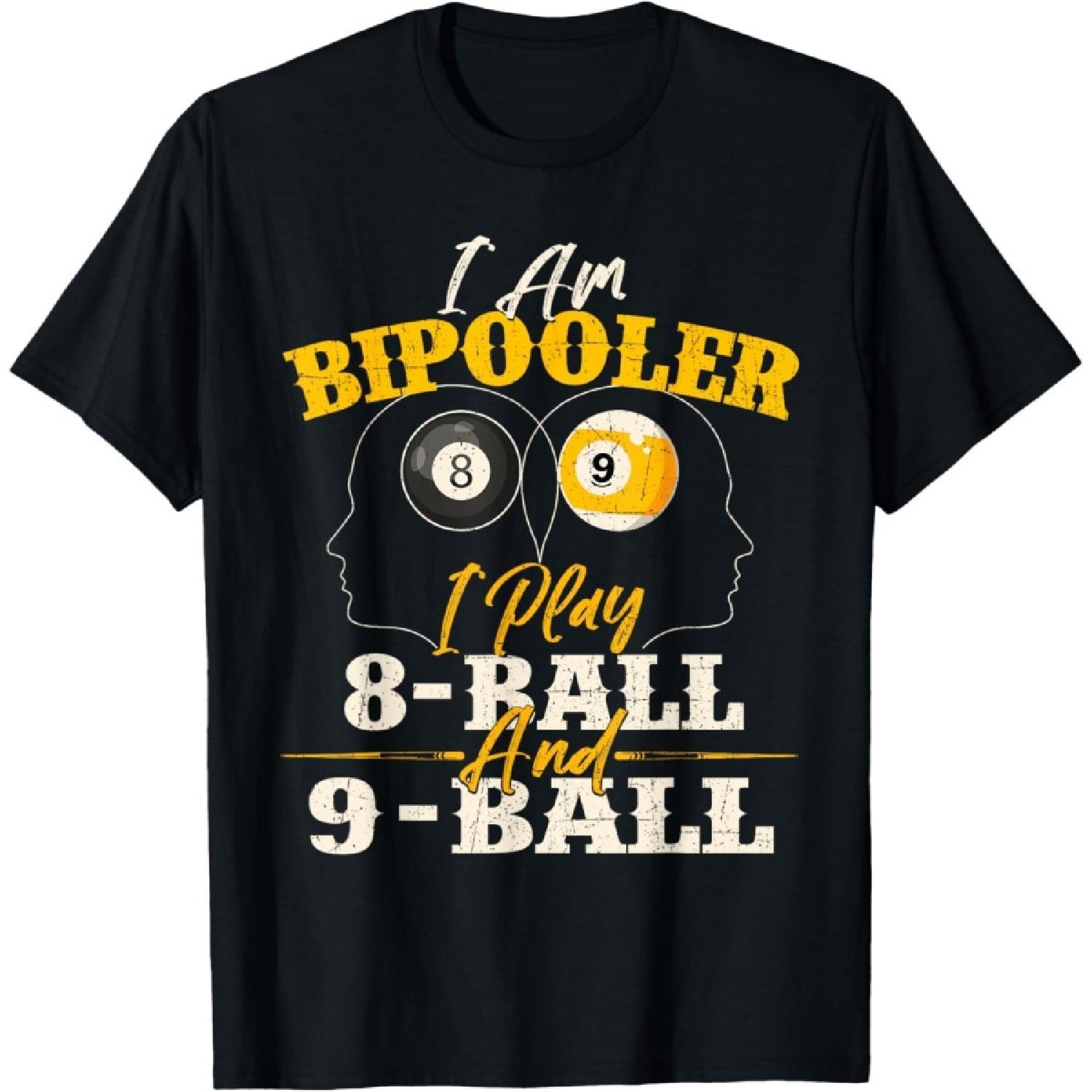 

I Am Bipooler - Snooker Game Billiards Lover Pool Player T-Shirt(1) XXXXXL чорний