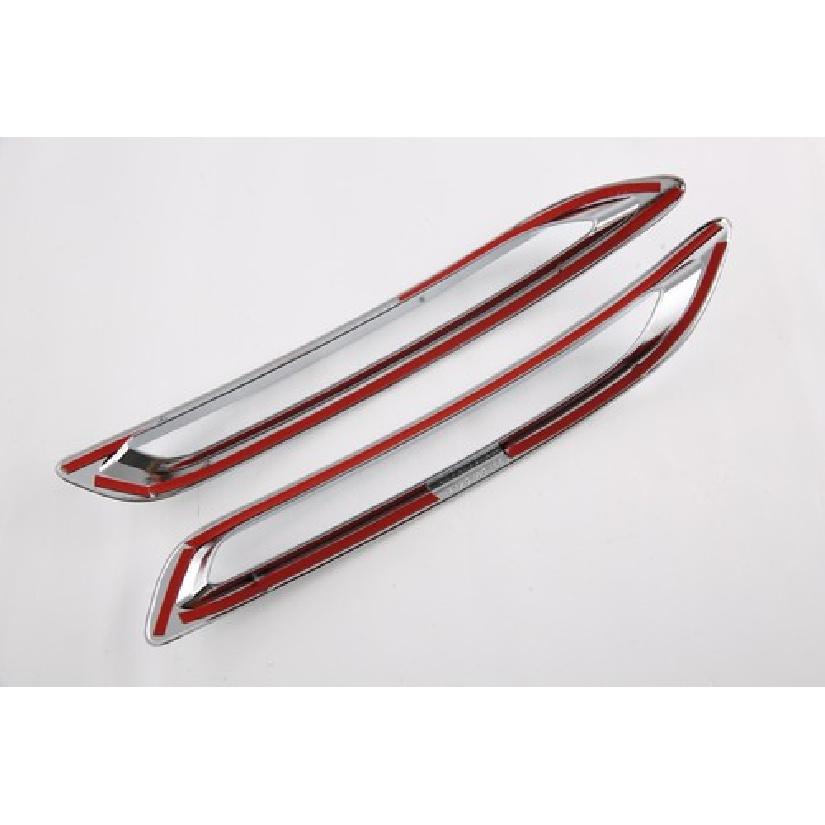 ABS Chrome Rear Fog Light Tail Lamp Lid Cover Trim For  Honda Accord 2pcs