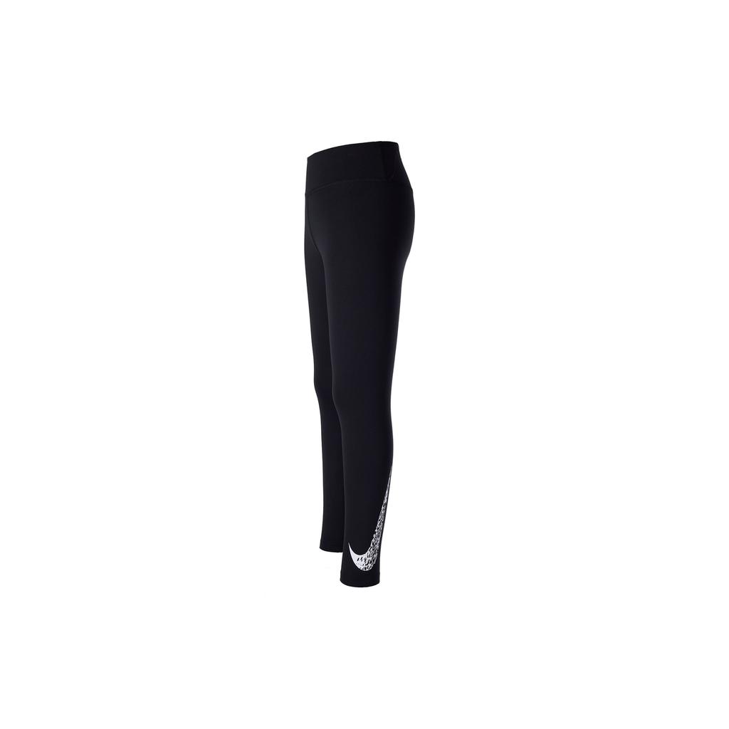 Nike Dri-FIT Color Block Logo Quick-Dry Mid-Rise Running Training Pants Women pants Black DM7768-010