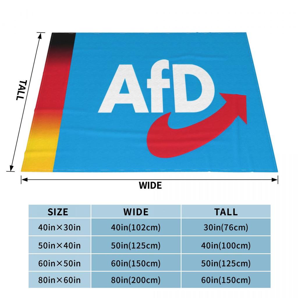 Alternative Afd Germany Blanket Cover Fleece Throw Blanket Bedroom Sofa Personalised Lightweight Bedspread