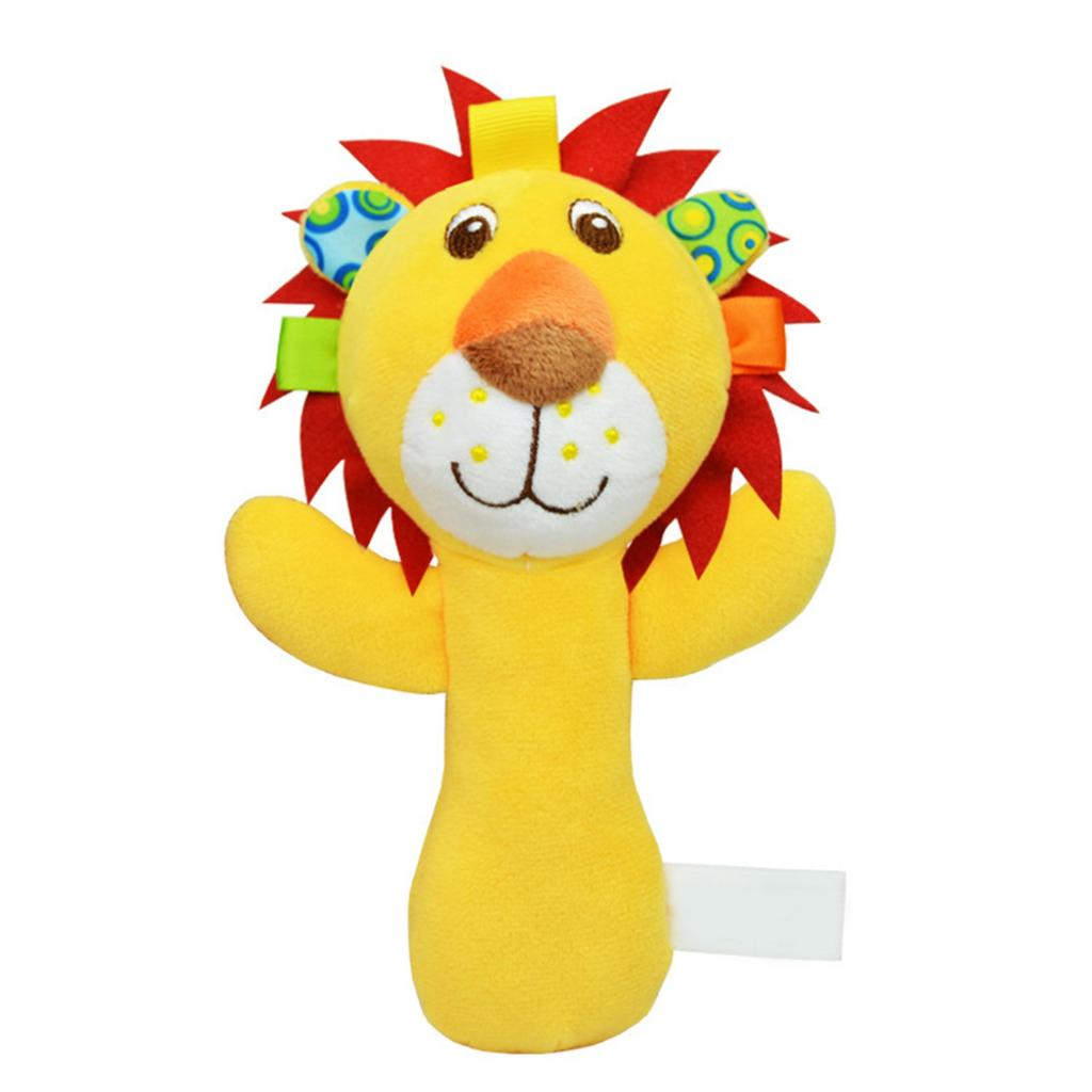 Baby Newborn Plush Doll Animal Hand Crank Hand Stick Baby Toy