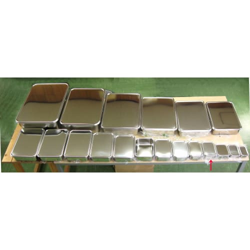Nagao Tsubame-Sanjo Deep Container, 16.2cm, Square Storage Container, 18-8 Stainless Steel, Size S, Made in Japan