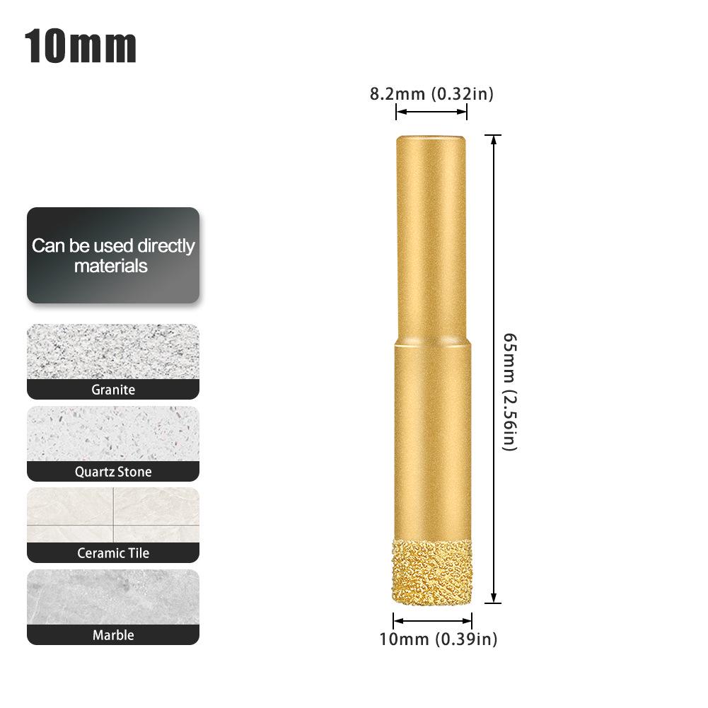 Multifunctional Dry Tile Drill Bit for Marble, Granite, Glass, and Vitrified Tile