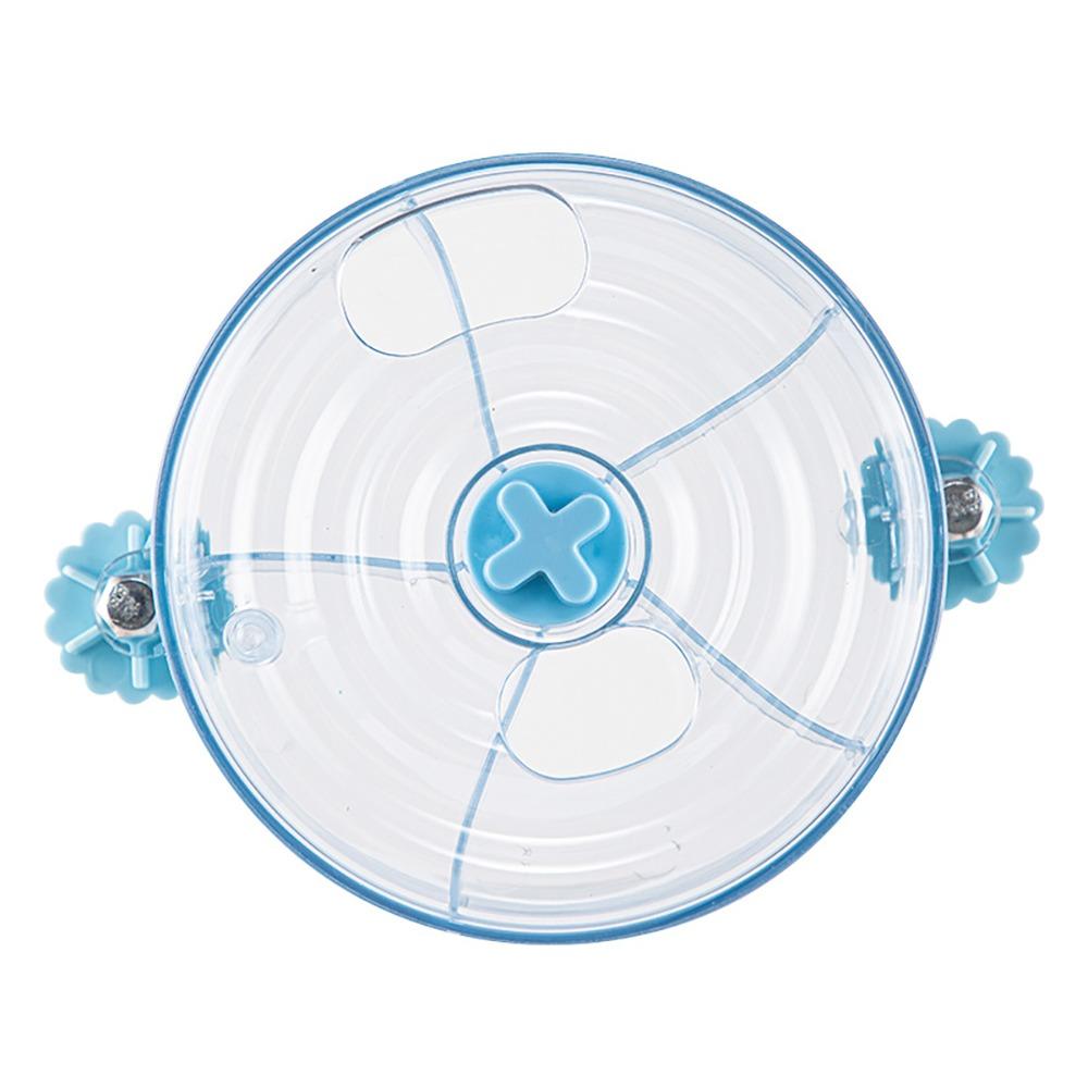 

Rotate Birds Foraging Wheels 5 Compartments Parrot Puzzle Feeder Stable Parrot Food Box Birds синій