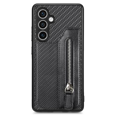 Pre Samsung Galaxy S23 FE Puzdro na telefón Vrecko na zips Peňaženka Kožený zadný kryt