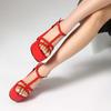 2025 Sexy Women Sandals Round Toe Ultrahigh Heel 14cm Platform Hill 4.5cm Buckle Strap Big Size 41 42 43 Dating Shoes