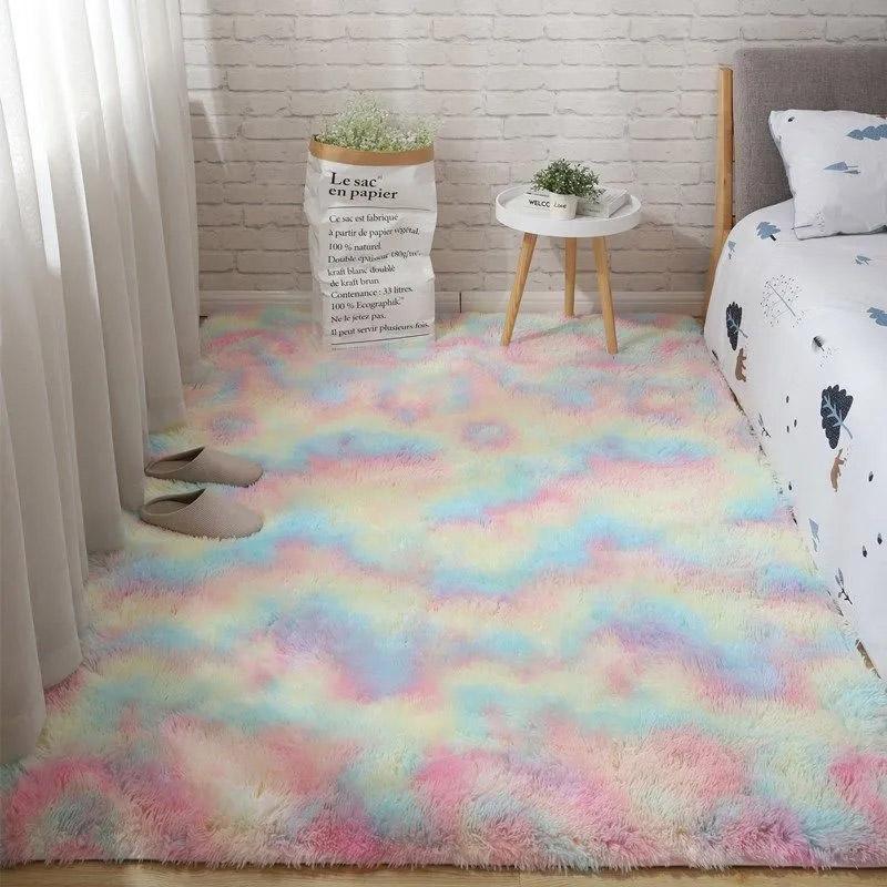 Carpet Bedroom Bedside Carpet Plush Living Room Full Floor Mat Girl Ins Room Dirty Carpet Sofa Rug Warm Large Area Cushion