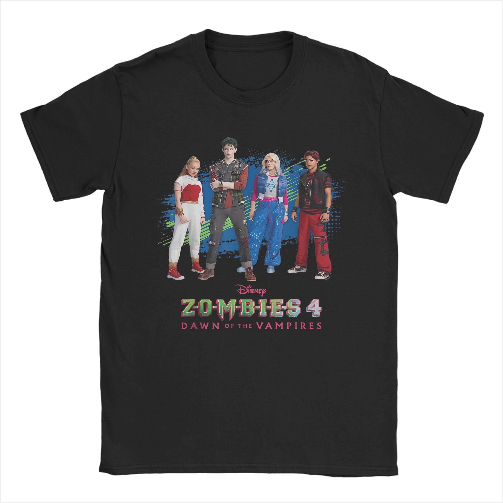 

Hip Hop Nova & Victor + Zed & Addison Zombies 4 T-Shirt Men s Cotton Short Sleeve Round Neck Summer Clothes 4XL