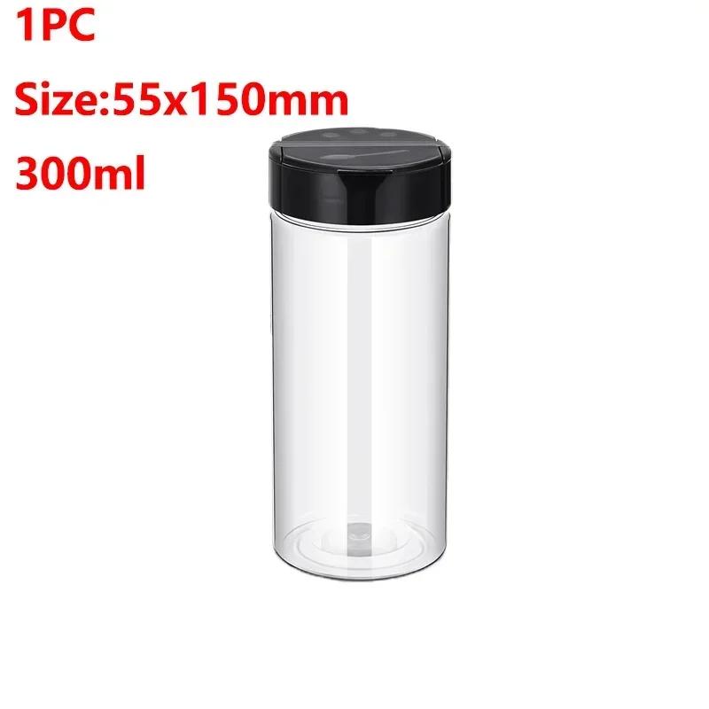 12/4/1PCS Clear Spices Bottle for Kitchen Condiment Seasoning Container Plastic Seasoning Jars Condiment Box Kitchen Supplies