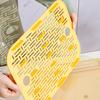 Dish Drain Tray Clear Rectangular Simple Appearance Plastic Double Layer Tea Tray for Kitchen Living Room