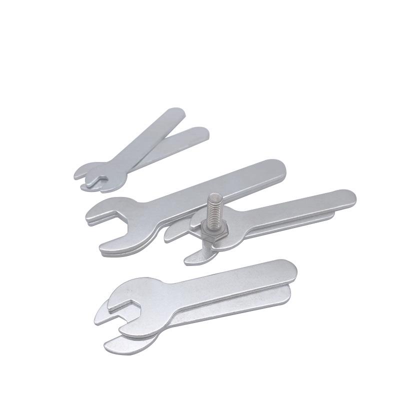 Simple Galvanized Single-Head Open-End Wrench - Thin Disposable Small Tool