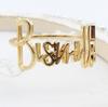 6pcs/bag Hotel Banquet Creative Letter Style Napkin Ring Wedding Restaurant Metal Table Decoration Accessories