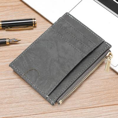 Vintage Faux Leather Card Wallet Thin Card Holder