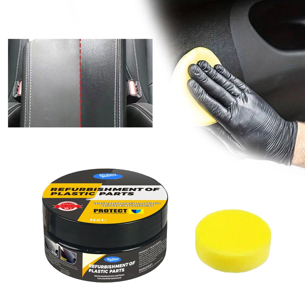Automotive Plastic Repair Agent-interior And Plastic Polishing Wax, Scratch Repair Anti-aging Cream, Suitable For Tires Q0I7