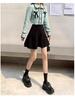 Women's College-Style High-Waisted Wool Pleated Mini Skirt - Autumn 2025 Sweet & Spicy A-Line Design