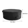 Fire Pit Cover With Handle Adjustable Dustproof Windproof Waterproof Round Fire Pit Fireplace Cover For Yard Patio Balcony Lawn