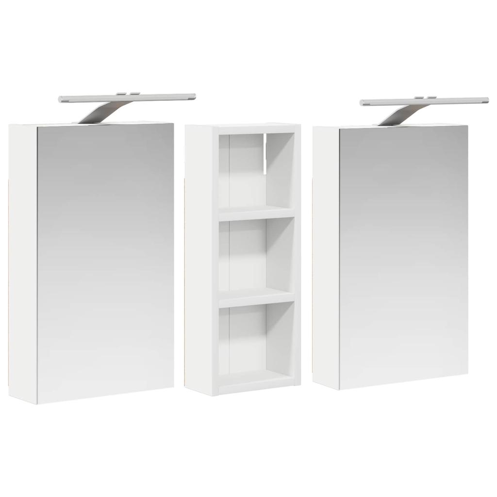 Bathroom Cabinet Set 3 pcs 80 x 10.5 x 50 cm Particleboard
