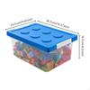 Toy Storage Organizer, Stackable Box, Playroom, Navy Blue 36.5*24.5*16.5cm