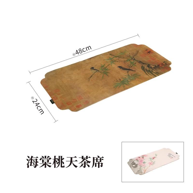 Vintage trockene Teematte, Tischmatte, chinesischer Zen-Stil, handgefertigt, Baumwolle und Leinen, Kunst-Topf-Matte, Tassenmatte, Tee-Tischdecke