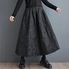 Baumwolle plus größe Hohe taille vintage Frühling herbst beiläufige lose lange für frau röcke frauen rock
