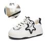 Foam Sole Star Board Shoes Women's 2025 Spring New Platform White Shoes Women's Muffin Sole Bread Shoes Casual Women's Shoes