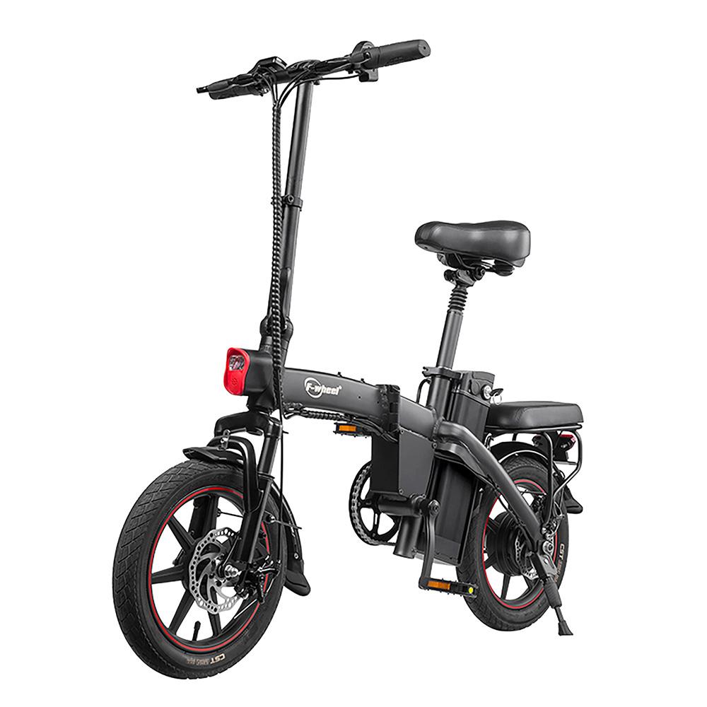 DYU A5 Convenient Folding Electric Bike 48V7.5AH Battery 350W Motor 14 Inch Road Tires City Commute Electric Bicycle With TowSeat
