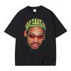 The Worm Dennis Rodman Head Graphic Tshirt Male Vintage Oversized Basketball Boys T Shirt Men's Hip Hop Fashion Street T-shirts