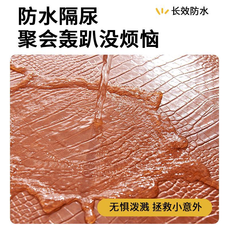 Waterproof Urine-Proof Simulated Leather, Anti-Cat Scratching Sofa Cushion, Universal In All Seasons, Non-Sticky Hair, Non-Slip Seat Cushion,Cloth