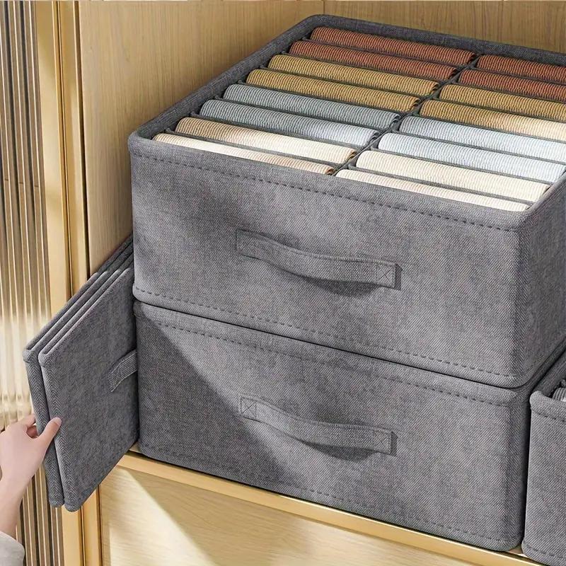 1PC Wardrobe Clothes Storage Organizer Pants Sweater T-Shirt Storage Box Cabinet Drawer Organizer Jeans Storage Box