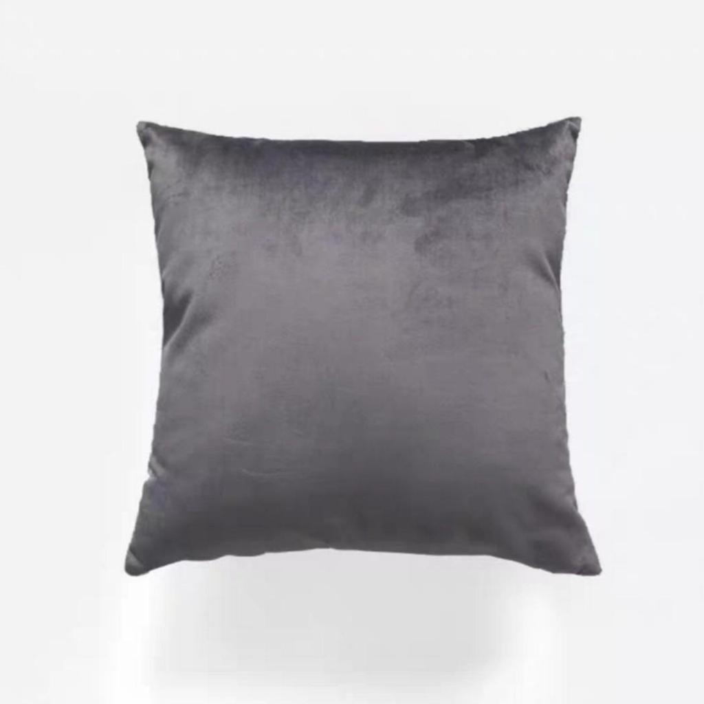 Dutch Velvet Solid Color Cushion Cover - No Logo Pillow Case for Office, Car, or Sofa