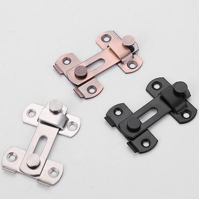 Furniture Fittings Stainless Steel Silent Gate Buckle Screws Padlock Clasp Window Catch Lock Hasp Cabinet Catches Door Bolt