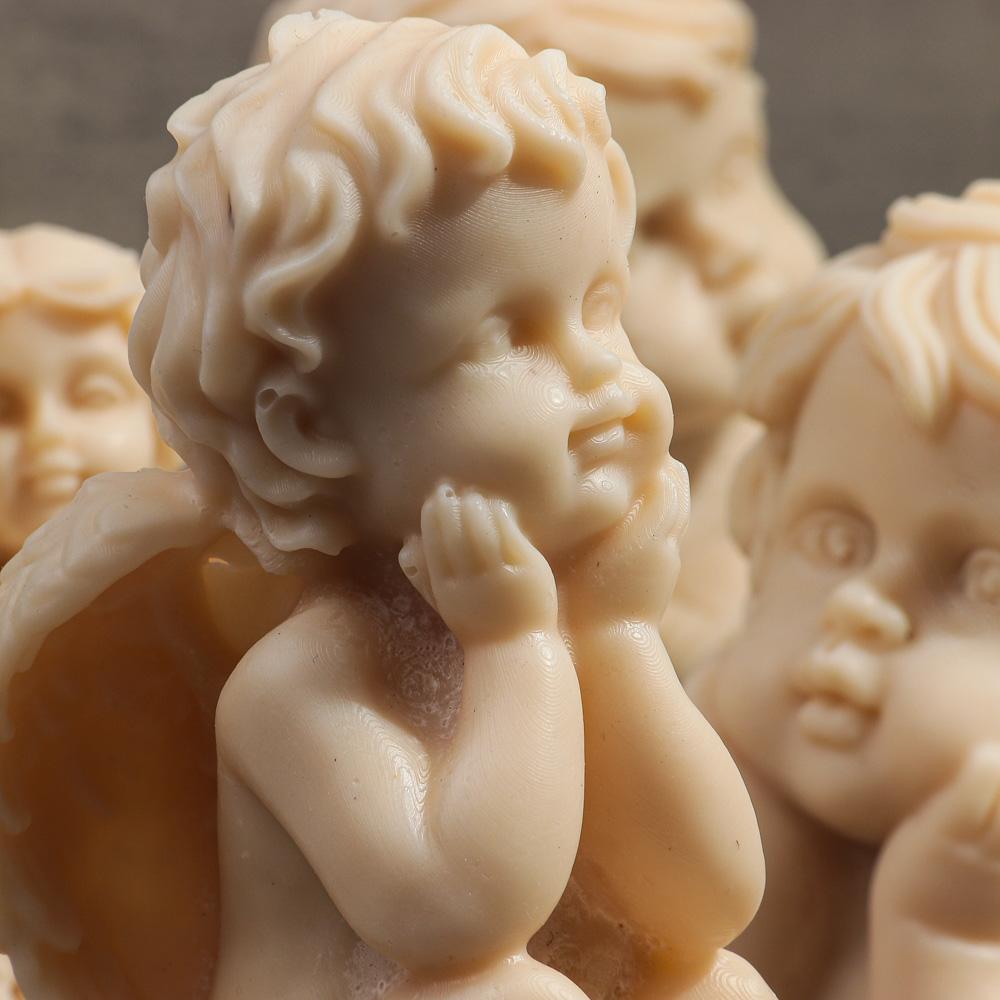 Large 3D Angel Candle Mold Handmade Angel Doll Resin Molds DIY Plaster Soap Gypsum Mould Crafts Making for Photography Props